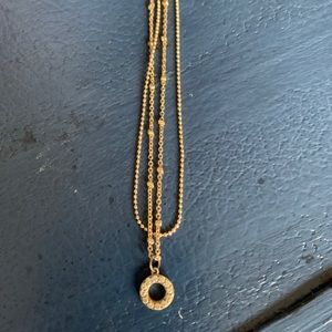 Gold Layered Choker with circle charm